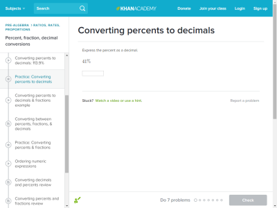 Thumbnail for Converting percents to decimals resource