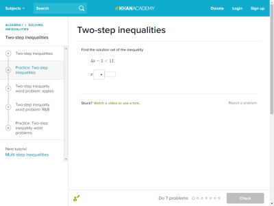 Thumbnail for Two-step inequalities resource