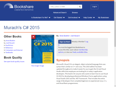 Thumbnail for Murach's C# 2015 resource