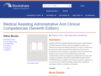 Thumbnail for Medical Assisting Administrative And Clinical Competencies (Seventh Edition) resource