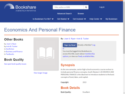 Thumbnail for Economics And Personal Finance resource