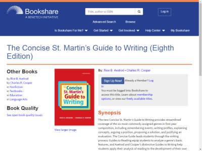 Thumbnail for The Concise St. Martin’s Guide to Writing (Eighth Edition) resource