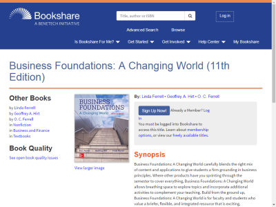 Thumbnail for Business Foundations: A Changing World (11th Edition) resource