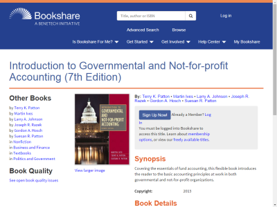 Thumbnail for Introduction to Governmental and Not-for-profit Accounting (7th Edition) resource