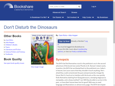 Thumbnail for Don't Disturb the Dinosaurs resource