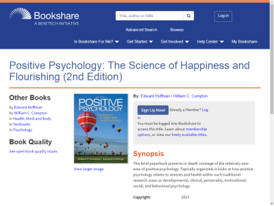 Thumbnail for Positive Psychology: The Science of Happiness and Flourishing (2nd Edition) resource