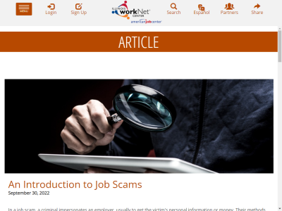 Thumbnail for An Introduction to Job Scams resource