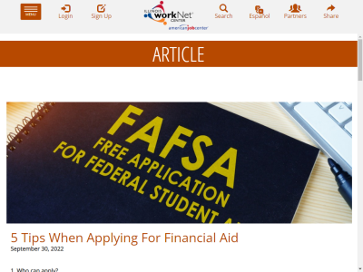 Thumbnail for 5 Tips When Applying For Financial Aid resource