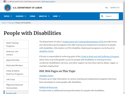 Thumbnail for People with Disabilities resource