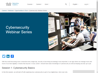 Thumbnail for Web Resource: www.netacad.com/careers/webinars/opportunities-in-tech/cybersecurity-webinar-series resource