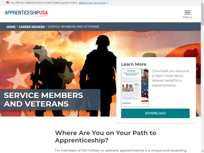 Thumbnail for Apprenticeships for Veterans resource