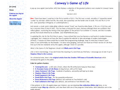 Thumbnail for Game of Life Applet resource
