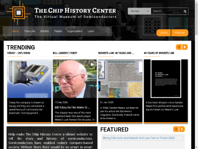 Thumbnail for The Chip History Center: A Virtual Museum Covering the History of the Semiconductor Industry resource