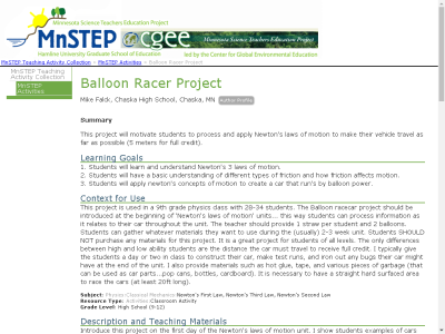 Thumbnail for Balloon Racer Project resource