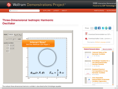 Thumbnail for Three-Dimensional Isotropic Harmonic Oscillator resource