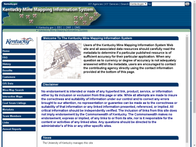 Thumbnail for Kentucky Mine Mapping Information System resource