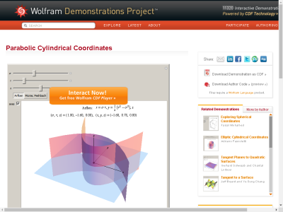Thumbnail for Parabolic Cylindrical Coordinates resource