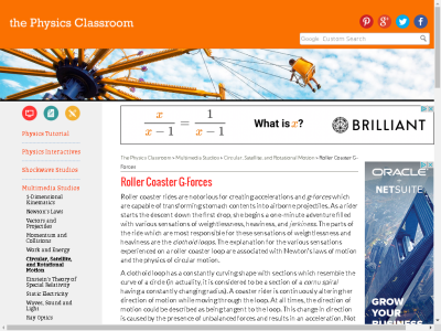 Thumbnail for Multimedia Physics Studio: Roller Coaster G-Forces resource